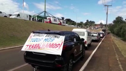 Empresários que trabalham com eventos realizam manifestação: "podemos reabrir com mais segurança que outros setores"