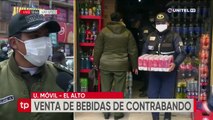 Intendencia realiza controles para evitar la venta de productos de contrabando en El Alto