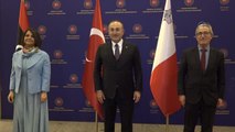 Dışişleri Bakanı Çavuşoğlu, Libyalı ve Maltalı mevkidaşlarıyla üçlü toplantıda bir araya geldi