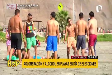 Decenas de personas acudieron a las playas de la Costa Verde durante elecciones
