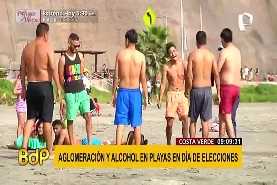 Decenas de personas acudieron a las playas de la Costa Verde durante elecciones