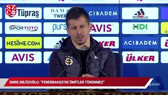 Emre Belözoğlu: “Fenerbahçe’de ümitler ölmez”