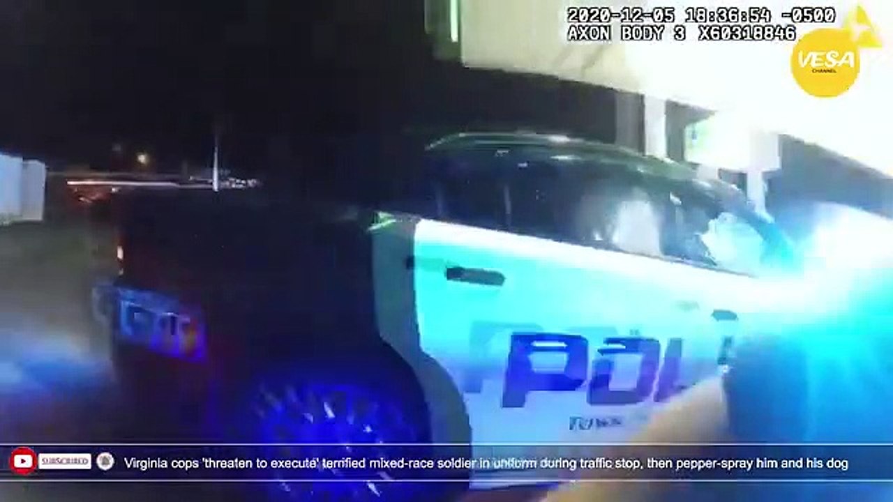 Virginia cops 'threaten to execute' terrified mixed race soldier in uniform during traffic stop
