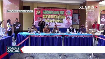 16 Tersangka Polda Sumsel Sita Dan Musnahkan Narkoba