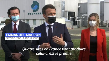 Vaccins: Macron table sur 250 millions de doses produites en France en 2021