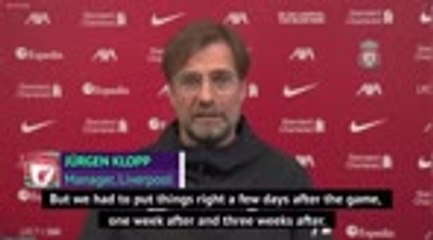 Download Video: Klopp urges Liverpool players to ‘put things right’ against Villa