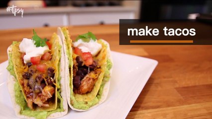 Baked Double Decker Tacos with Guacamole Will Transform Your Next Taco Night