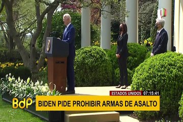 Joe Biden planteará prohibir rifles de asalto en EEUU