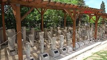 Yeniçerilerin restore edilen mezar taşları sergileniyor