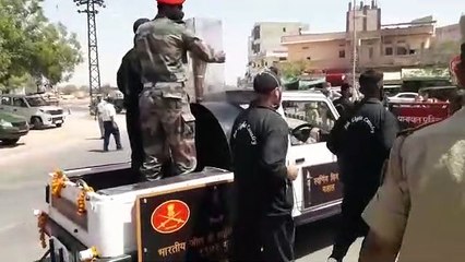 स्वर्णीम विजय वर्ष की विजय मशाल पहुंची नागौर