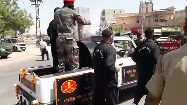 स्वर्णीम विजय वर्ष की विजय मशाल पहुंची नागौर
