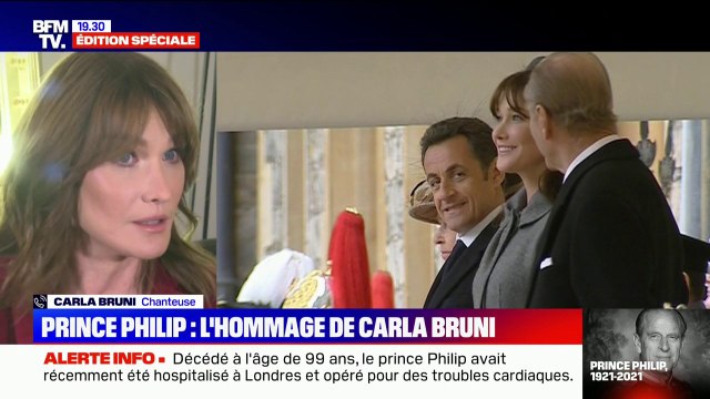 Mort du prince Philip: Carla Bruni partage le chagrin de la famille royale britannique