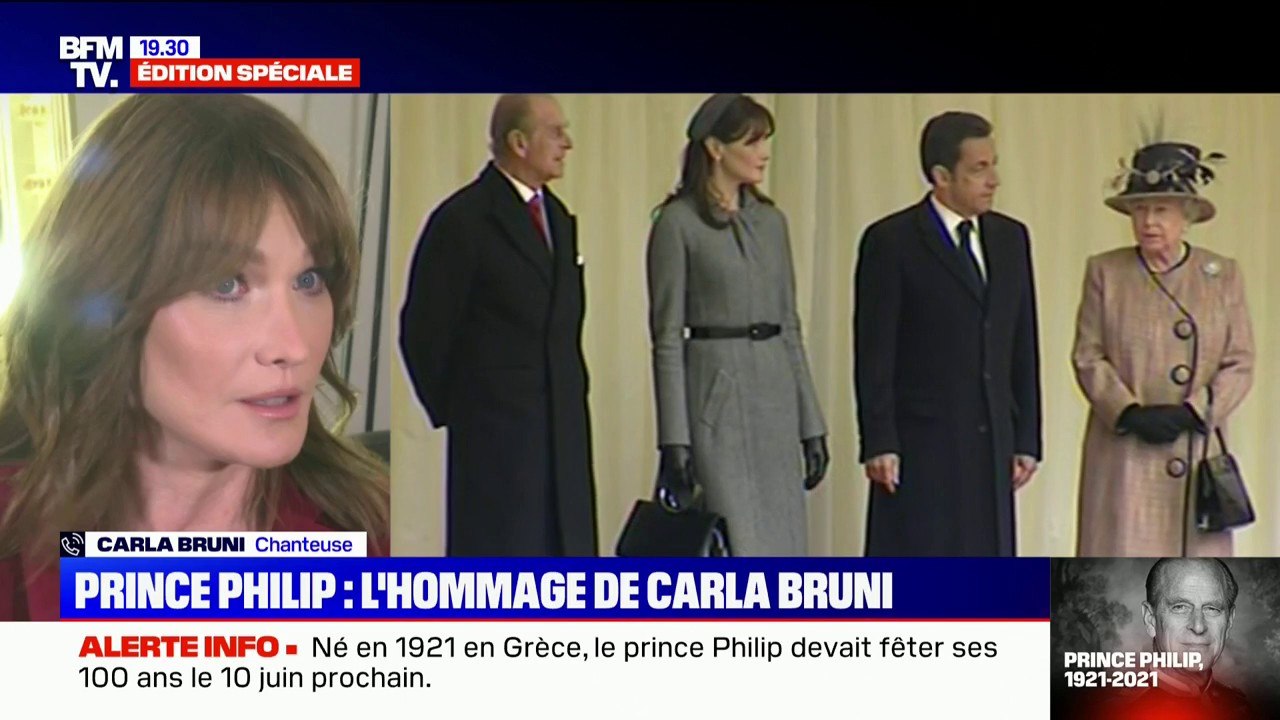 Carla Bruni réagit à la mort du prince Philip:...