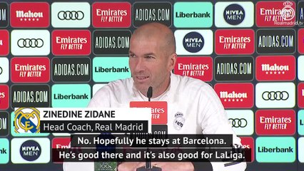 Download Video: Zidane hopes Messi stays at Barca