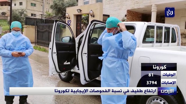 ارتفاع طفيف في نسبة الفحوصات الإيجابية لكورونا