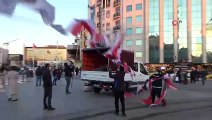 Taksim Meydanı Polis Haftası'nın 176. kuruluş yıl dönümü için Ayyıldız ile süslendi