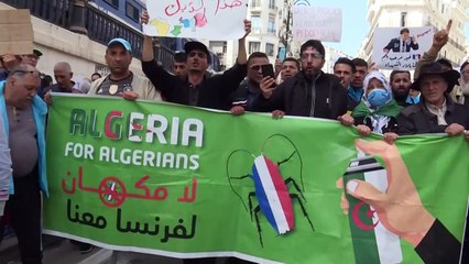 Download Video: الحراك الجزائري يطلق شعارات مناهضة لفرنسا ودعوات للوحدة