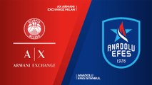 AX Armani Exchange Milan - Anadolu Efes Istanbul Highlights | Turkish Airlines EuroLeague, RS Round 34