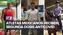 Aplican segunda dosis de vacuna contra covid-19 a deportistas mexicanos que irán Tokio 2020