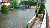 İki hırsızın köpeği çalması kameralarda