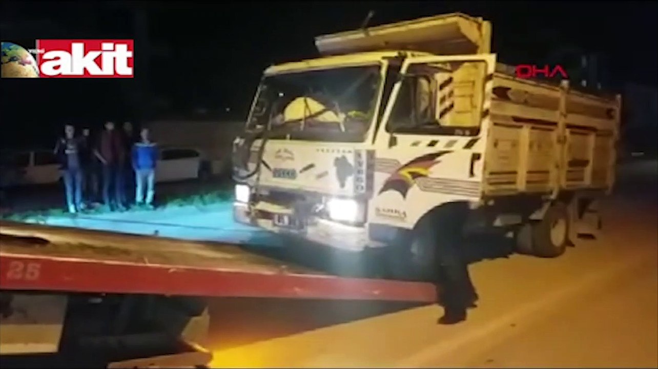 Kamyone markete daldı!
