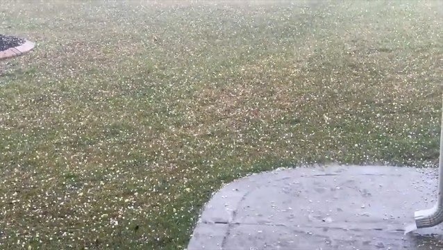 Thunderstorms hammer the southern U.S. with hail