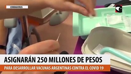 Asignarán 250 millones de pesos para desarrollar vacunas argentinas contra el coronavirus