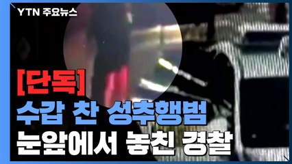 [단독] 수갑 찬 성추행범이 '후다닥'...눈앞에서 놓친 경찰 / YTN