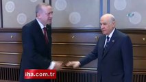 Erdoğan-Bahçeli görüşmesi sona erdi