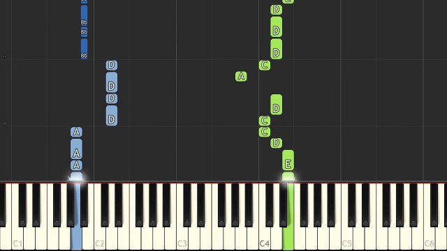 Pirates Of The Caribbean [Easy Piano Tutorial] (Synthesia/Sheet Music)