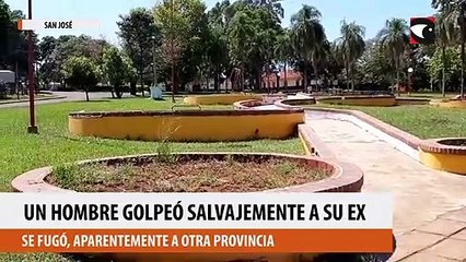 San José: un hombre golpeó salvajemente a su ex y se fugó, aparentemente a otra provincia