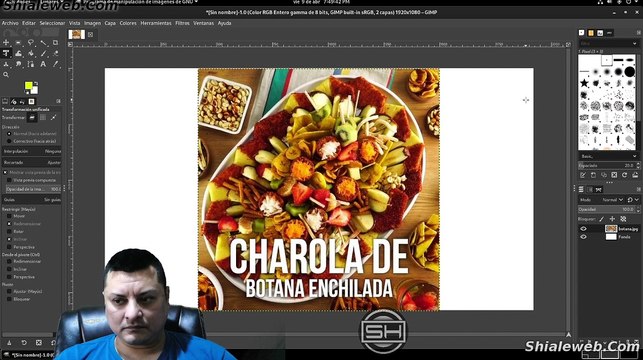 Tutorial curso completo bien explicado de diseño grafico GIMP en linux dibujar letras con pen tablet publididad propaganda