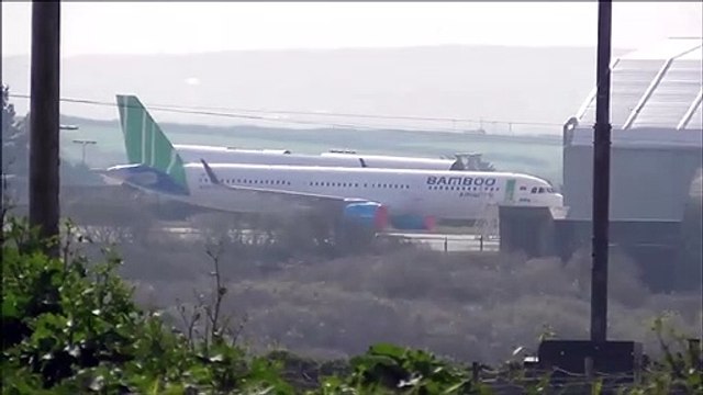 Bamboo Airways Airbus A321Neo Parked At Newquay Airport 19/04/19