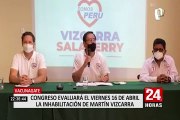 Congreso votará inhabilitación de Martín Vizcarra el 16 de abril