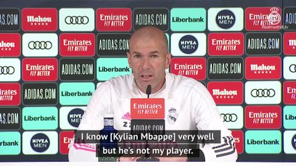 Zidane 'not concerned' by Mbappé links