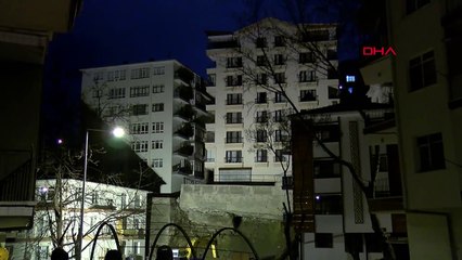 Ankara'da, temeli kayan apartman nedeniyle 21 bina boşaltıldı