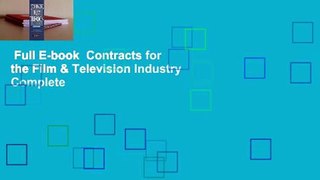 Full E-book  Contracts for the Film & Television Industry Complete