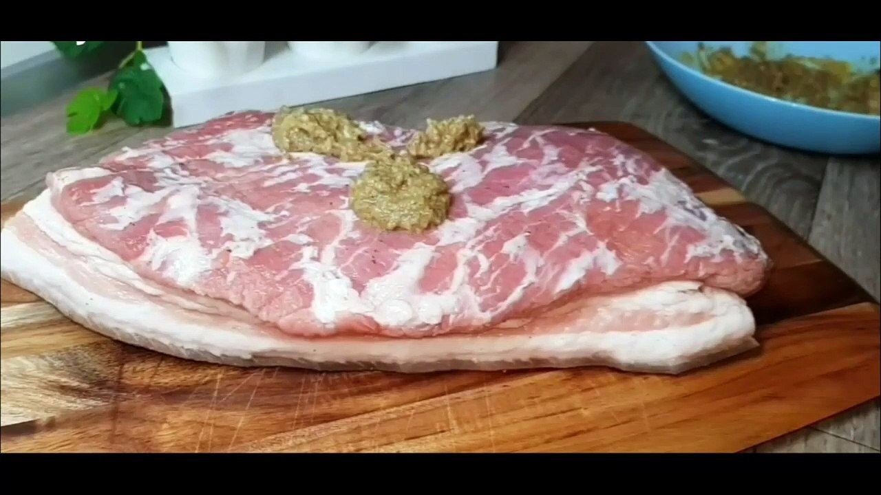 Маринованное сало в духовке (рецепт 2)
