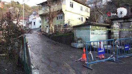 Facianın eşiğinden dönüldü...Heyelan anında yaşanan panik kameralara