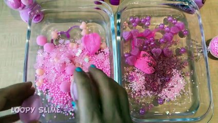 Minnie Mouse & Pink | Mixing Makeup Eyeshadow Into Clear Slime | Special Series Satisfying Slime 50
