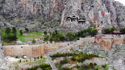Amasya'da 2400 yıllık surlar restore ediliyor