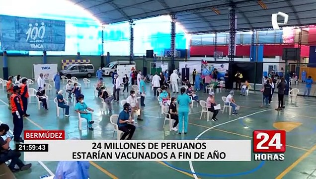 Bermúdez: 24 millones de peruanos estarían vacunados a fin de año