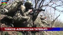 Türkiye ile Azerbaycan ordularından göz dolduran ortak tatbikat!