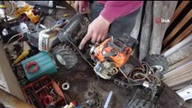 Giresun’da 16 yaşındaki genç hurda parçalardan ve jeneratör motorundan 4 tekerlekli araç yaptı