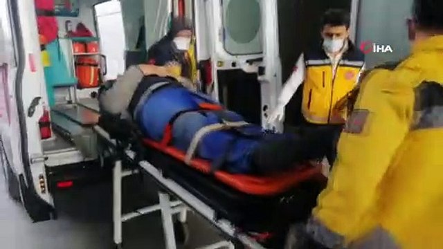 İnşaatın ikinci katından düşen işçi yaralandı