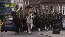 Windsor Household Cavalry salute Prince Philip