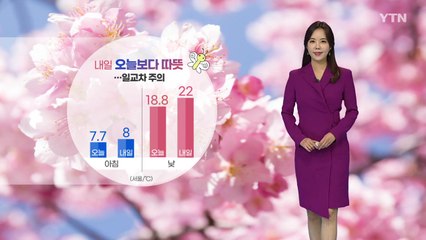[날씨] 내일 오늘보다 따뜻...일교차 주의 / YTN