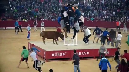 Dangerous Bull Fight Accidents Compilation with funny people