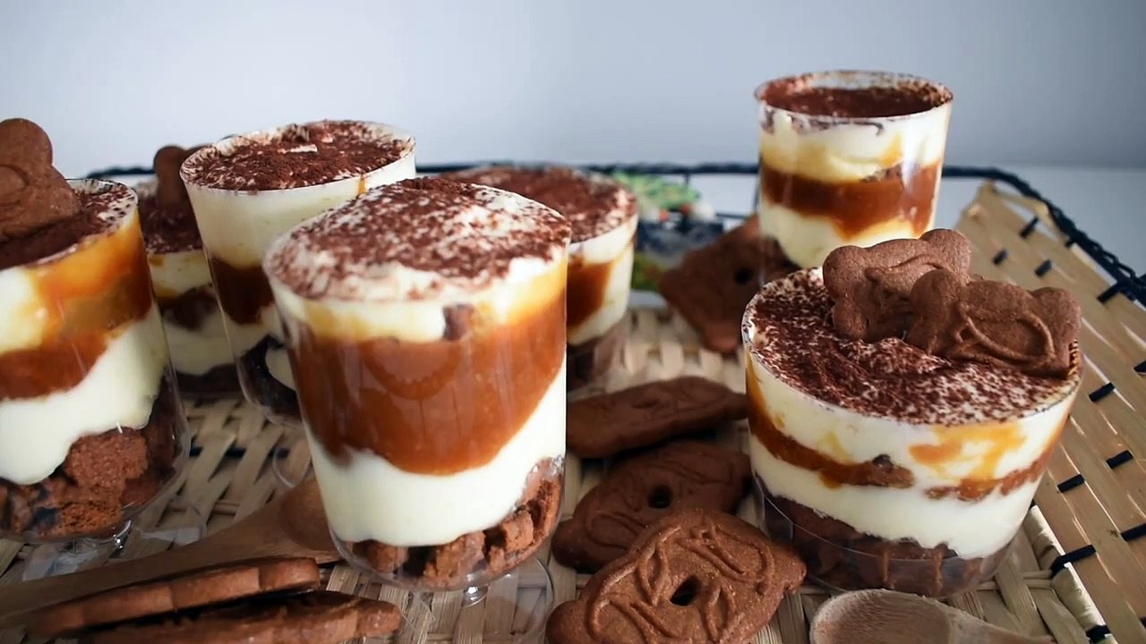 Tiramisu Speculoos & Caramel En 10 Min  Recette Facile Et Rapide En Verrine
