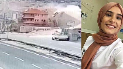 Seycan hemşirenin kaza anı görüntüleri ortaya çıktı